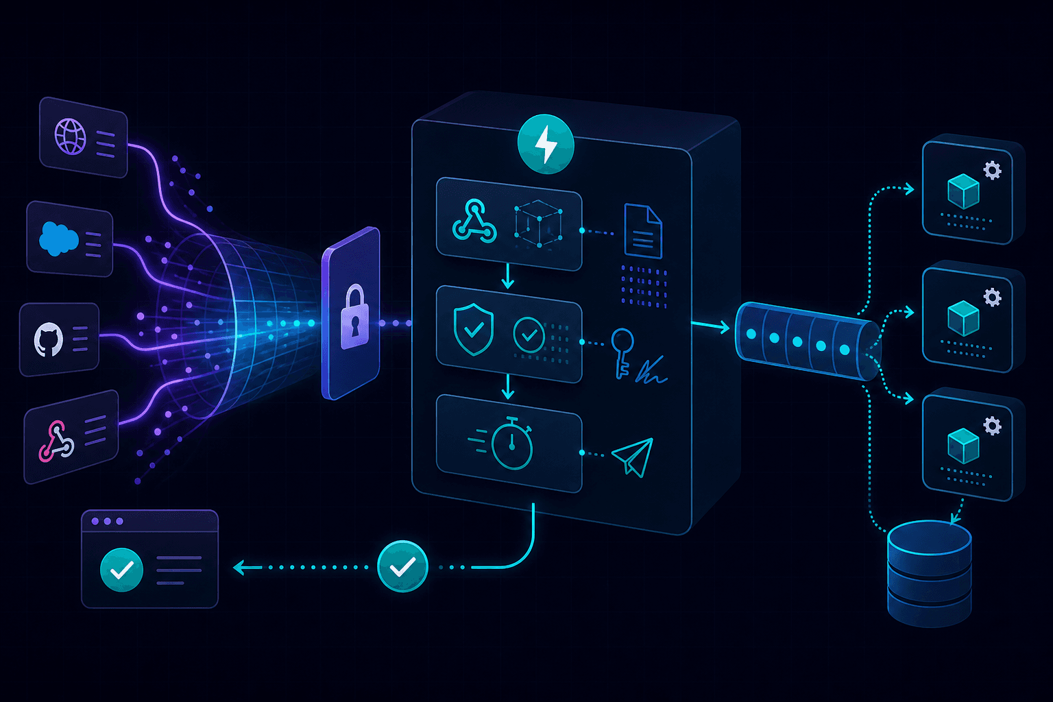 ภาพหน้าปก: ทดสอบ FastAPI webhook ในเครื่อง: Request.body, ลายเซ็น, ความปลอดภัยแบบ async
