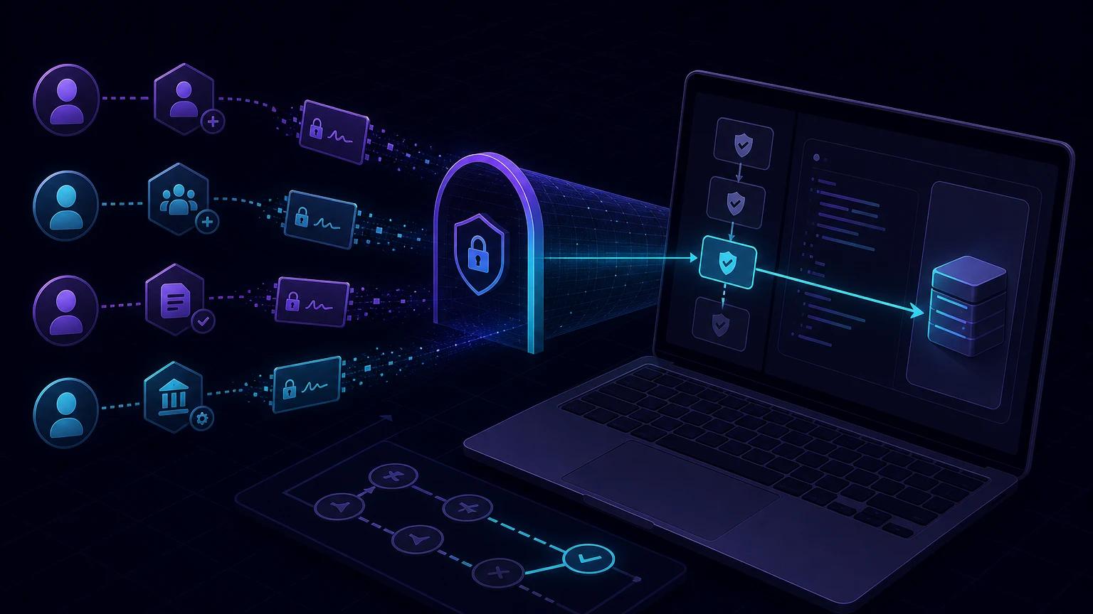 Événements du cycle de vie des utilisateurs Clerk transmis par un tunnel webhook signé à une route App Router Next.js et à une base de données locale.