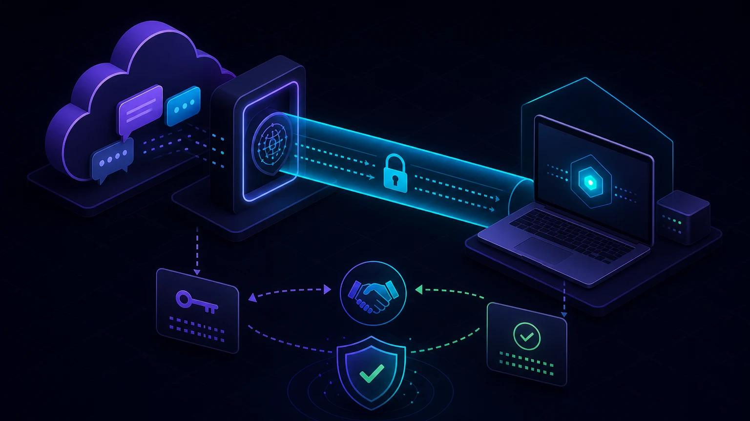 Eventos de mensagens móveis passando pela verificação de webhook da Meta e por um túnel seguro até uma aplicação no localhost.